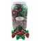 Edge Collections - 2" - Multicolor - Christmas Candy Stripe Dog Bows with Velcro Fasteners!
